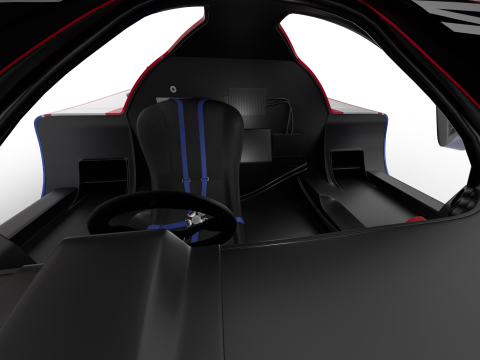 Nissan R90CK Le Mans Racing 1990 HQ 3D Модель