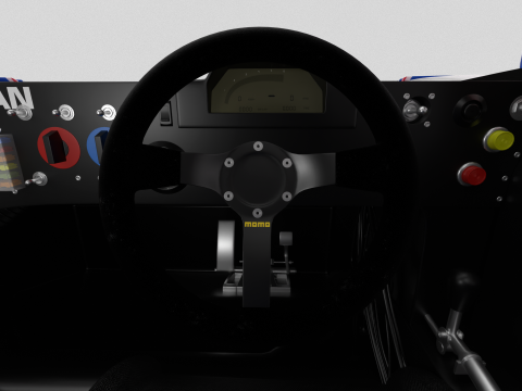 Nissan R90CK Le Mans Racing 1990 HQ 3D Модель