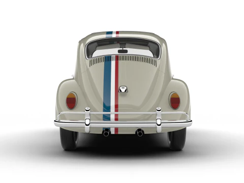 Volkswagen Maggiolino Herbie 1963 Modello 3D