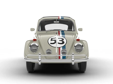 Volkswagen Maggiolino Herbie 1963 Modello 3D