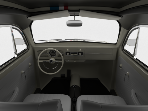 Volkswagen Beetle Herbie 1963 3D 모델