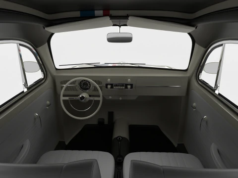 Volkswagen Maggiolino Herbie 1963 Modello 3D
