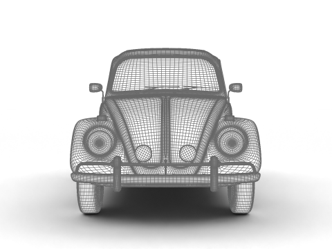 Volkswagen Beetle Herbie 1963 3D 모델