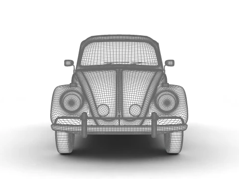 Volkswagen Maggiolino Herbie 1963 Modello 3D