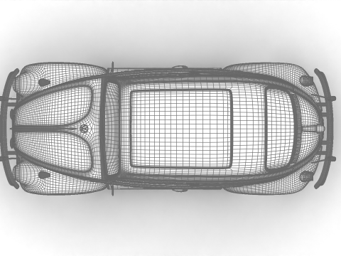 Volkswagen Beetle Herbie 1963 3D 모델