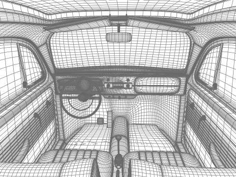 Volkswagen Maggiolino Herbie 1963 Modello 3D