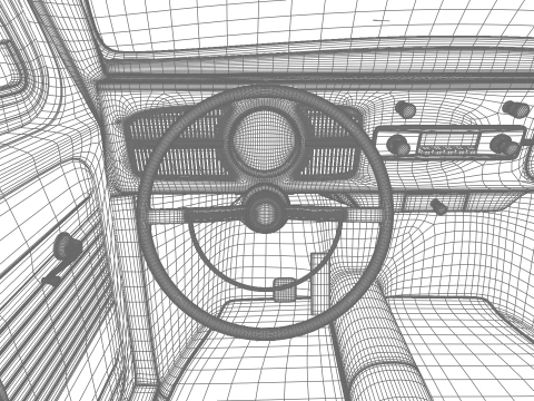 Volkswagen Maggiolino Herbie 1963 Modello 3D