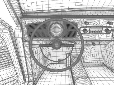 Volkswagen Beetle Herbie 1963 HQ 3D Model