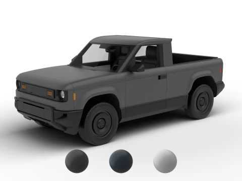 स्लेट ट्रक ईवी 2027 3D मॉडल