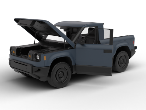 Slate Truck EV 2027 HQ 3D Модель