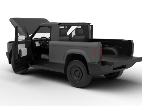 Slate Truck EV 2027 HQ 3D Модель
