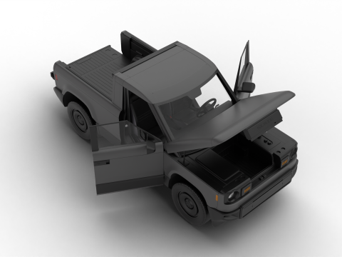 Slate Truck EV 2027 HQ 3D Модель