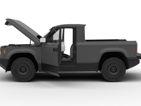 Slate Truck EV 2027 HQ 3D Модель