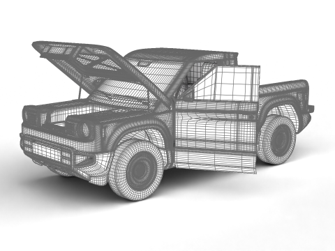 Slate Truck EV 2027 HQ 3D Модель