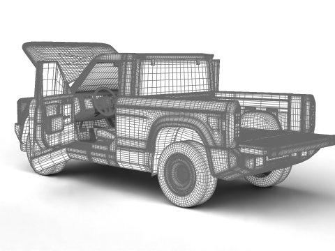 Slate Truck EV 2027 HQ 3D Модель