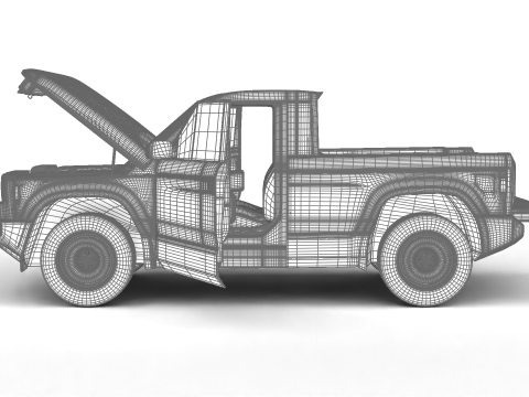 Slate Truck EV 2027 HQ 3D Модель