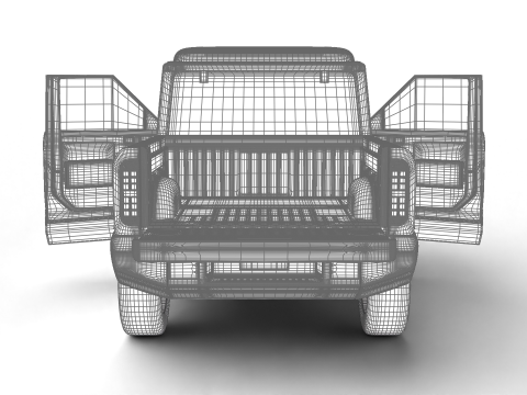 Slate Truck EV 2027 HQ 3D Модель