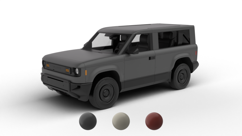 Slate Truck SUV 2027 3D 모델 .c4d .max .obj .3ds .fbx .stl .blend
