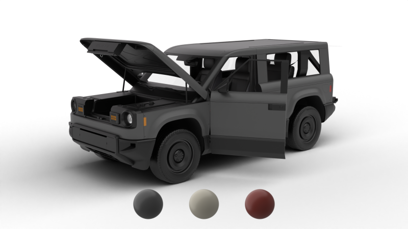 Slate Truck SUV 2027 HQ Modelo 3D .c4d .max .obj .3ds .fbx .stl .blend