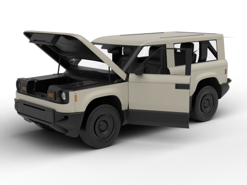 Slate Truck SUV 2027 HQ Modelo 3D