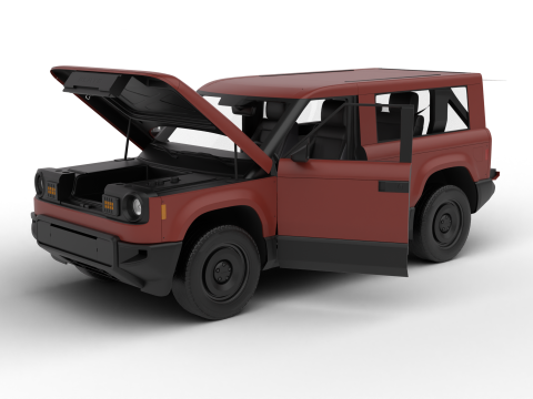 Slate Truck SUV 2027 HQ Modelo 3D
