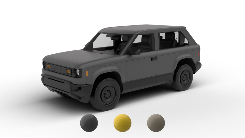 Slate Truck Fastback SUV 2027 3Dモデル .c4d .max .obj .3ds .fbx .stl .blend