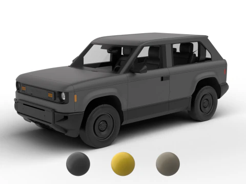 Kayrak Kamyon Fastback SUV 2027 3D Model