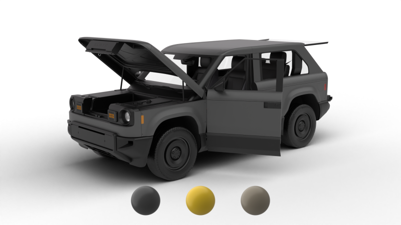 Slate Truck Fastback SUV 2027 HQ Modelo 3D .c4d .max .obj .3ds .fbx .stl .blend
