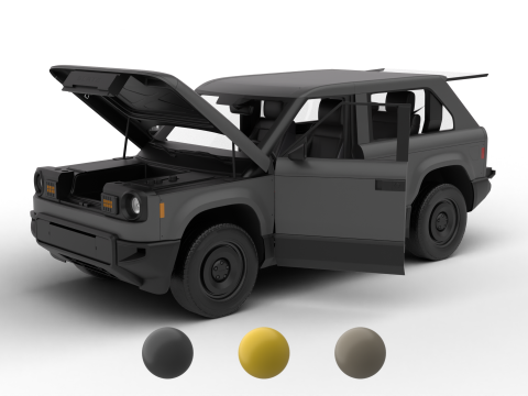 Slate Truck Fastback SUV 2027 HQ Modèle 3D