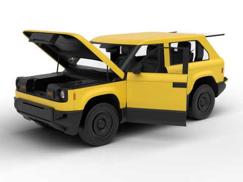 Slate Truck Fastback SUV 2027 HQ Modelo 3D