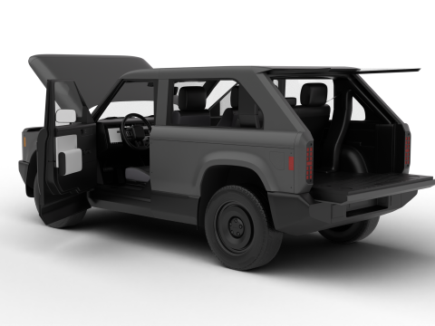 Slate Truck Fastback SUV 2027 HQ Modelo 3D