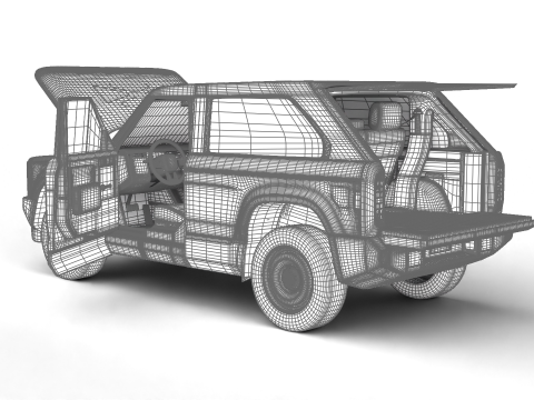 Slate Truck Fastback SUV 2027 HQ Modelo 3D