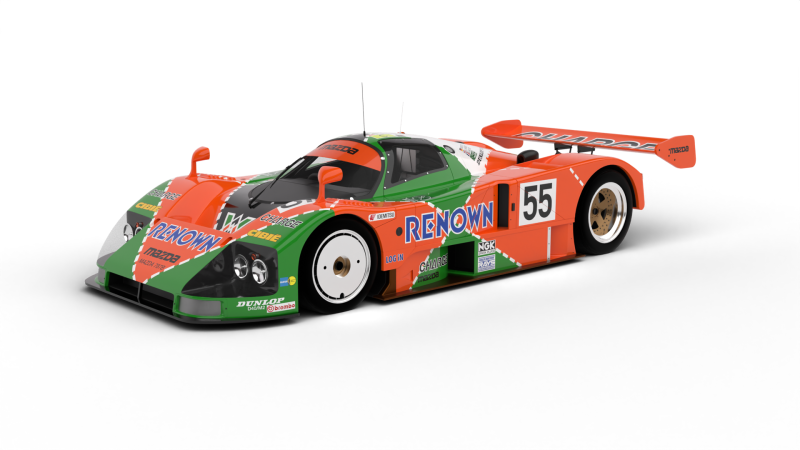 Mazda 787B 55 24h LeMans Racing 1991 3D 모델 .c4d .max .obj .3ds .fbx .stl .blend
