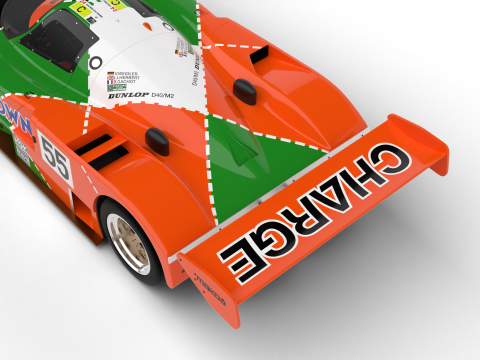 Mazda 787B 55 24h LeMans Racing 1991 3D 모델