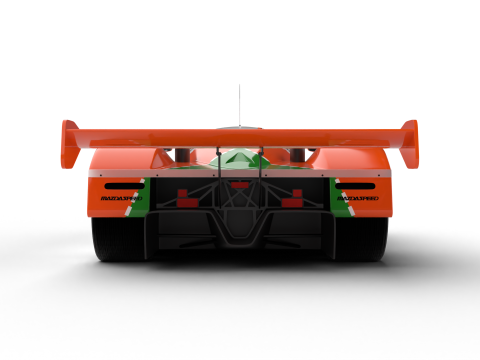 Mazda 787B 55 24h LeMans Racing 1991 3D 모델