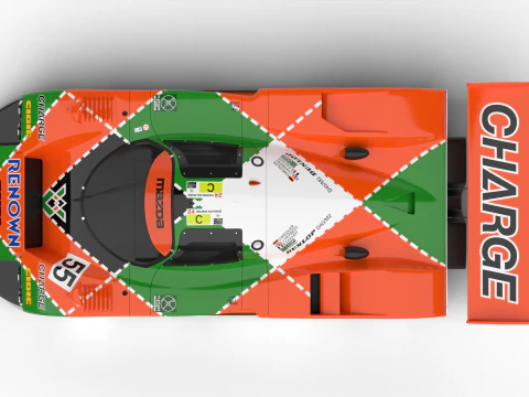 Mazda 787B 55 24h LeMans Racing 1991 3D Model