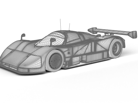 Mazda 787B 55 24h LeMans Racing 1991 3D 모델