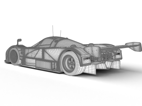 Mazda 787B 55 24h LeMans Racing 1991 3D 모델