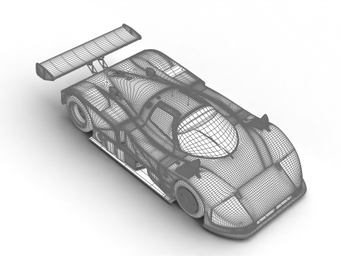 Mazda 787B 55 24h LeMans Racing 1991 3D 모델