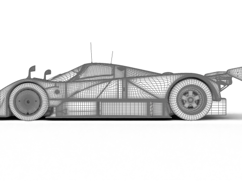Mazda 787B 55 24h LeMans Racing 1991 3D 모델