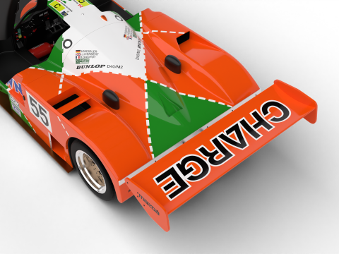 Mazda 787B 55 24h LeMans Racing 1991 HQ Model 3D