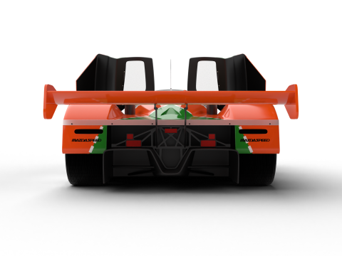 Mazda 787B 55 24h LeMans Racing 1991 HQ Model 3D