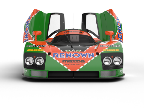 Mazda 787B 55 24h LeMans Racing 1991 HQ Model 3D