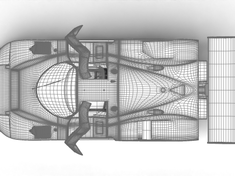Mazda 787B 55 24h LeMans Racing 1991 HQ Model 3D