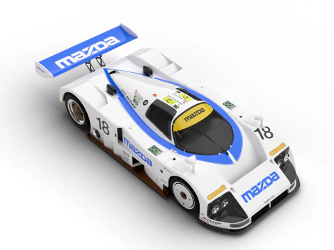 Mazda 787B 15 Racing 1991 3D Model