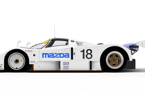 Mazda 787B 15 Racing 1991 3D Model