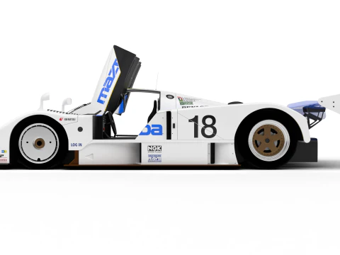 Mazda 787B 15 Racing 1991 HQ 3D Model