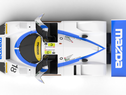 Mazda 787B 15 Racing 1991 HQ 3D Model