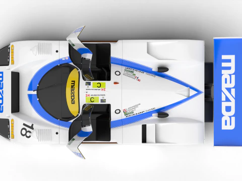 Mazda 787B 15 Racing 1991 HQ 3D Model