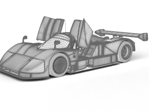 Mazda 787B 15 Racing 1991 HQ 3D Model